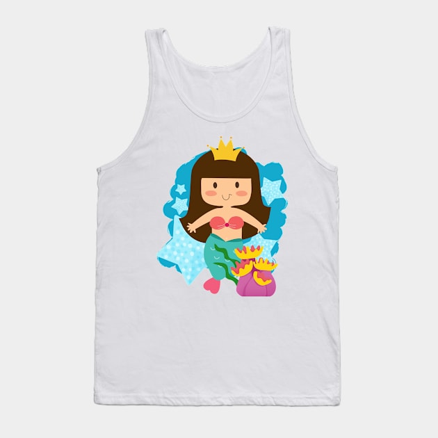 Unicorn Girls Funny Gifts Tank Top by macshoptee